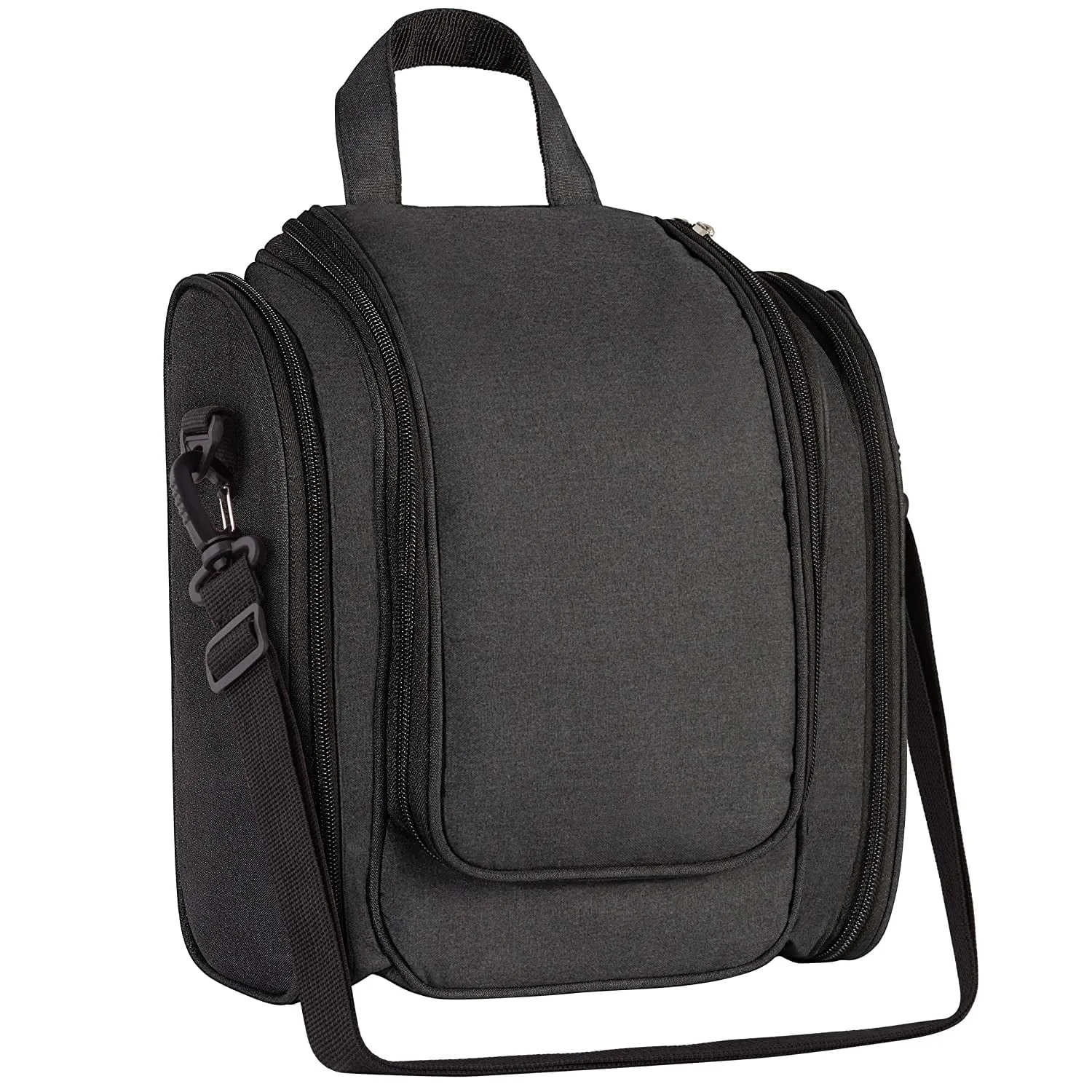 Hanging Travel Toiletry Bag with Upright Bottle Pockets (3-Pack)
